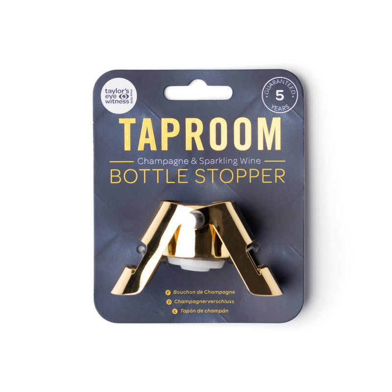 Taylor's Eye Witness Taproom Stainless Steel Bottle Stopper - Gold