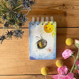 Alex Clark Small Spiral Bound Notepad - Sunshine Bee