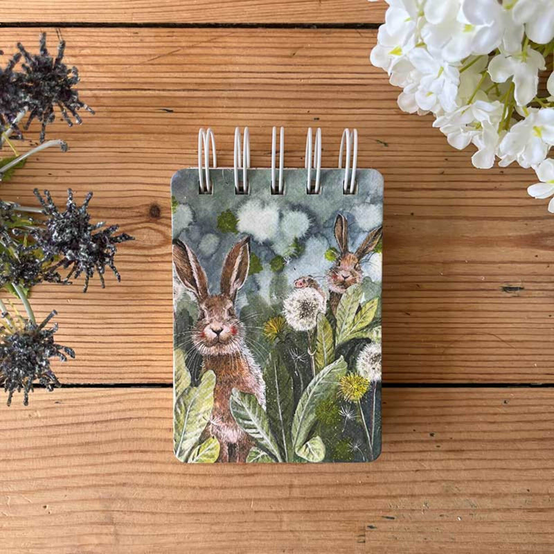 Alex Clark Small Spiral Notepad - Little Rabbits