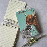 Alex Clark Small Spiral Bound Notepad - Farmyard Friends
