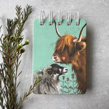 Alex Clark Small Spiral Bound Notepad - Farmyard Friends