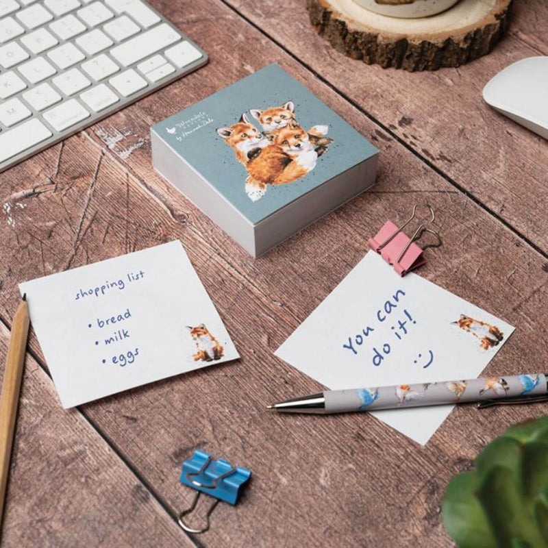 Wrendale Designs by Hannah Dale Sticky Notes - Snug As A Cub - Fox