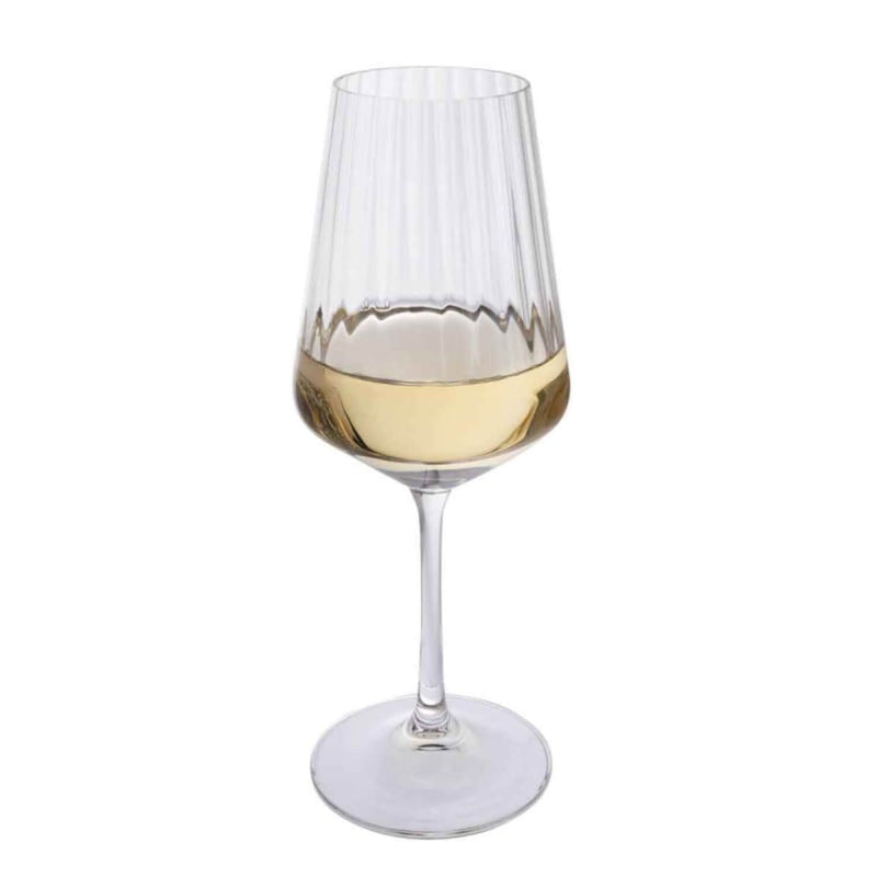 Dartington Cheers Optic White Wine Glasses - Set Of 4