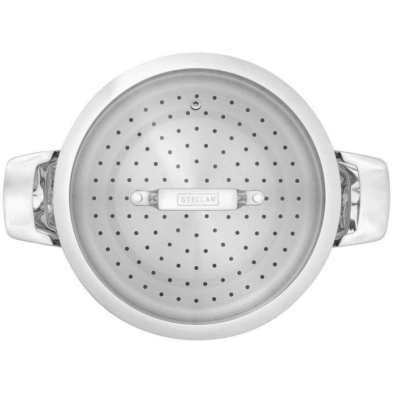 Stellar 24cm Stainless Steel 3-Tier Steamer