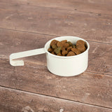 Scruffs Cantina 12 Litre Steel Pet Food Storage Canister & Scoop - Cream