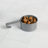 Scruffs Cantina 12 Litre Steel Pet Food Storage Canister & Scoop - Dark Grey