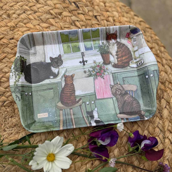 Alex Clark Melamine Small Tray - Cats In The Kitchen