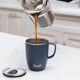 S'well 350ml Travel Mug with Handle - Azurite