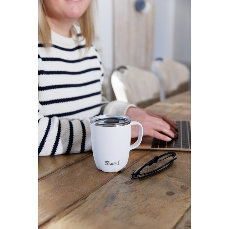 S'well 350ml Travel Mug with Handle - Moonstone