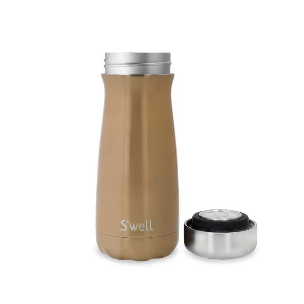 S'well 470ml Traveler Reusable Water Bottle - Pyrite