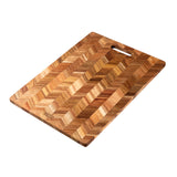 Sabatier Professsional SABZX07 40cm x 24cm Herringbone Acacia Wood Chopping Board