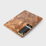 Sabatier Professsional SABZX07 40cm x 24cm Herringbone Acacia Wood Chopping Board