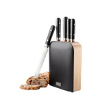 Sabatier SABSSKB5 Professional 5-Piece Knife & Rubberwood Block Set