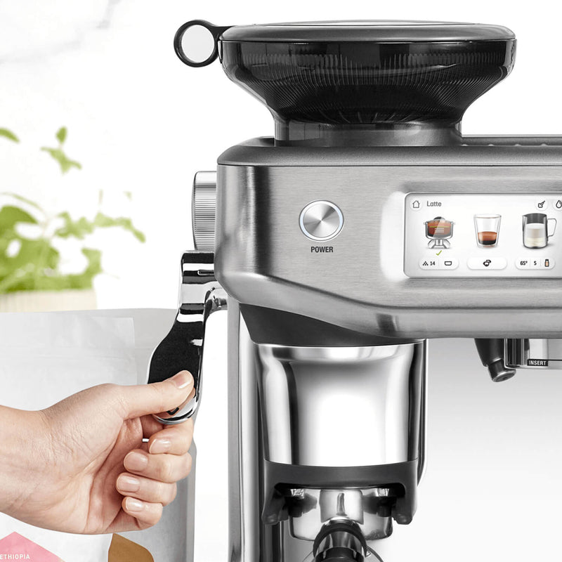 Sage Appliances SES882BSS Barista Touch Impress Bean To Cup Espresso Coffee Machine with Cold Brew - Brushed Stainless Steel