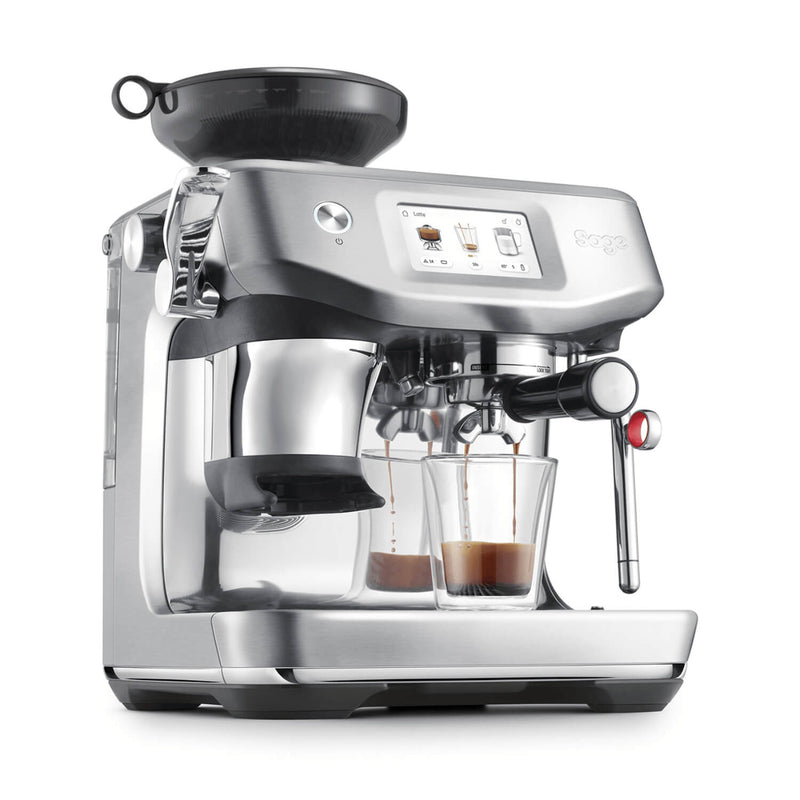 Sage Appliances SES882BSS Barista Touch Impress Bean To Cup Espresso Coffee Machine with Cold Brew - Brushed Stainless Steel