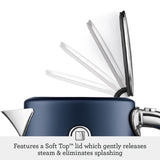 Sage Appliances SKE735DBL Soft Top Luxe Kettle - Damson Blue
