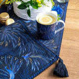 Sara Miller London Anniversary 250cm x 35cm Table Runner - Peacock Parade