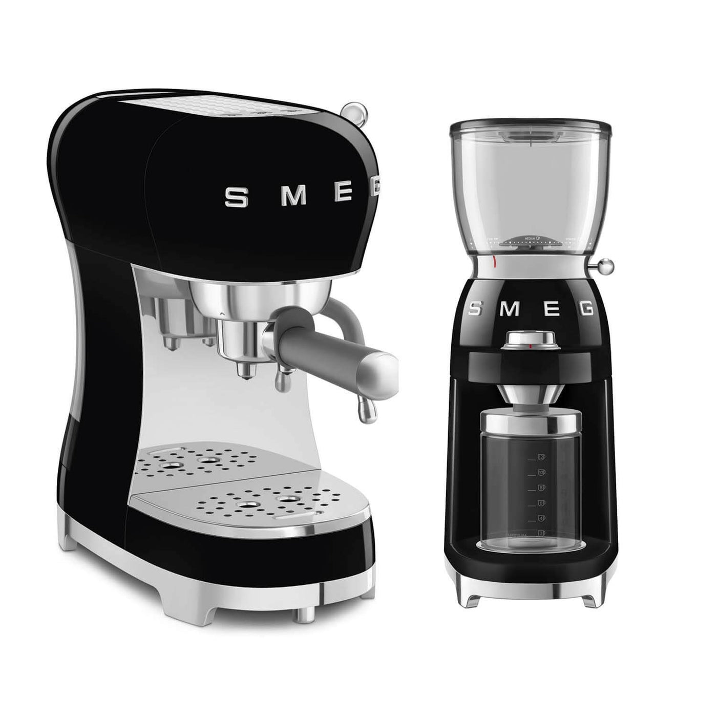 SMEG コーヒーメーカー/50's Style Coffee machine Smeg ECF01BLUK 50's retro style espresso coffee machine, stainless