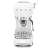 Smeg 50's Style Retro ECF02 Espresso Coffee Machine & CGF11 Coffee Grinder - White
