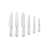 Smeg 50's Style Retro KBSF02 7-Piece Knife Block Set - Pastel Blue