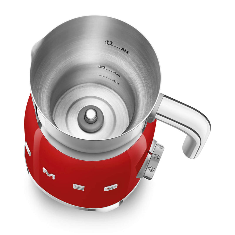 Smeg 50's Style Retro MFF11 Milk Frother - Red