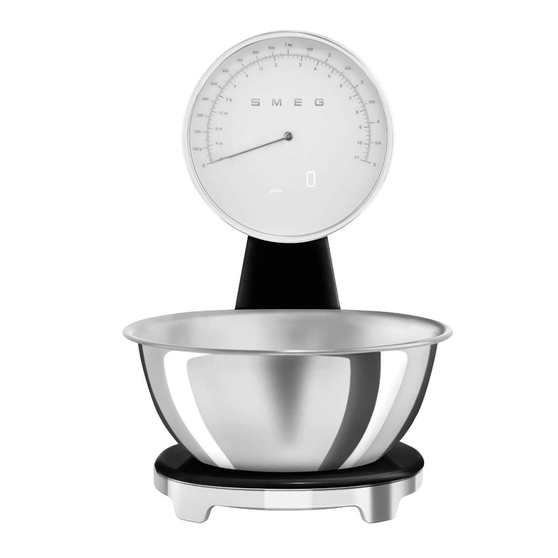 Free KSF01 Scales with Smeg 50's Style Retro SMF03 Stand Mixer - Black