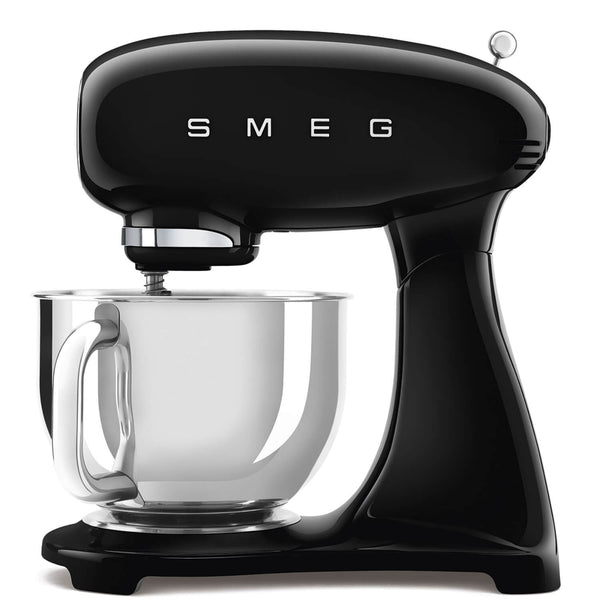 Smeg 50's Style Retro SMF03BLUK Stand Mixer & KSF01BLWW Retro Scales - Black