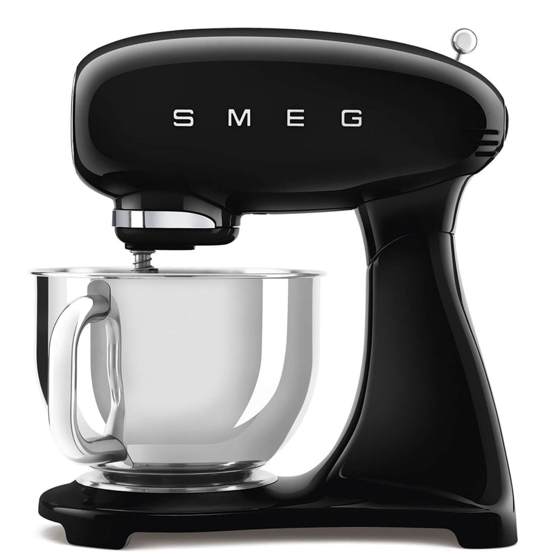 Smeg 50's Style Retro SMF03BLUK Stand Mixer & KSF01BLWW Retro Scales - Black