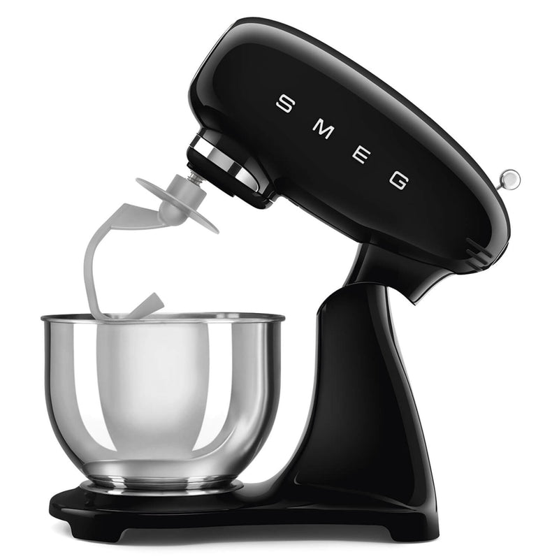 Smeg 50's Style Retro SMF03BLUK Stand Mixer & KSF01BLWW Retro Scales - Black