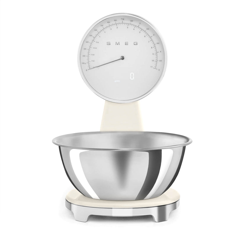 Free KSF01 Scales with Smeg 50's Style Retro SMF03 Stand Mixer - Cream