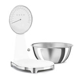 Smeg 50's Style Retro SMF03WHUK Stand Mixer & KSF01WHWW Retro Scales - White