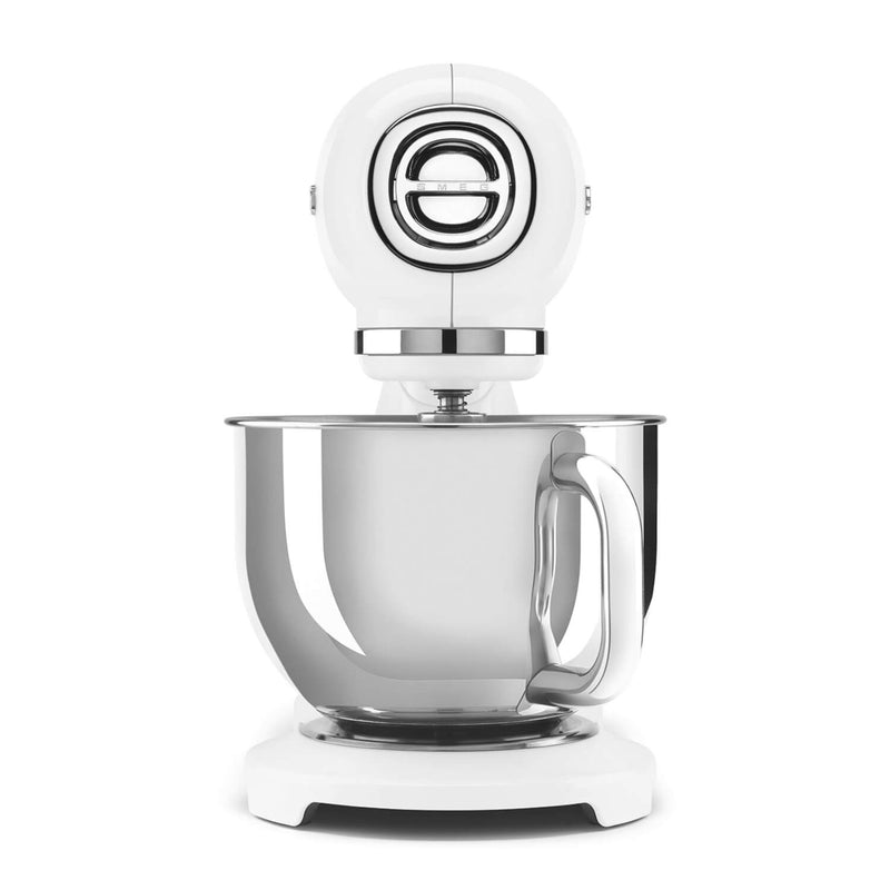 Free KSF01 Scales with Smeg 50's Style Retro SMF03 Stand Mixer - White