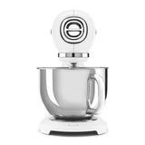 Smeg 50's Style Retro SMF05WHUK Stand Mixer With Free HMF01 Hand Mixer - White