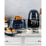 Smeg 50's Style Retro TSF01 2 Slice Toaster - Navy Blue