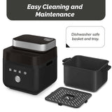 Smeg AFC01BLMUK Dual Flavour 7-Litre Air Fryer - Matte Black