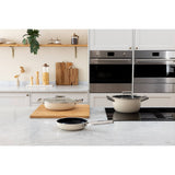 Smeg Cookware 24cm Non-Stick Ceramic Coated Casserole Pan - Cream