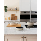 Smeg Cookware 24cm Non-Stick Ceramic Coated Casserole Pan - Cream