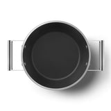 Smeg Cookware 24cm Non-Stick Ceramic Coated Casserole Pan - Matte Black
