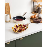 Smeg Cookware 24cm Non-Stick Ceramic Coated Frying Pan - Cream