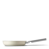 Smeg Cookware 24cm Non-Stick Ceramic Coated Frying Pan - Cream