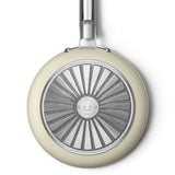 Smeg Cookware 24cm Non-Stick Ceramic Coated Frying Pan - Cream