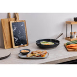 Smeg Cookware 24cm Non-Stick Ceramic Coated Frying Pan - Matte Black