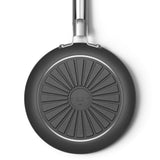 Smeg Cookware 24cm Non-Stick Ceramic Coated Frying Pan - Matte Black