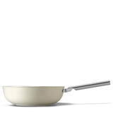 Smeg Cookware 30cm Non-Stick Ceramic Coated Wok - Cream