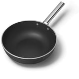 Smeg Cookware 30cm Non-Stick Ceramic Coated Wok - Matte Black