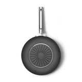 Smeg Cookware 30cm Non-Stick Ceramic Coated Wok - Matte Black