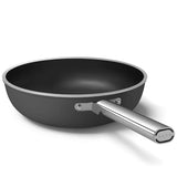 Smeg Cookware 30cm Non-Stick Ceramic Coated Wok - Matte Black