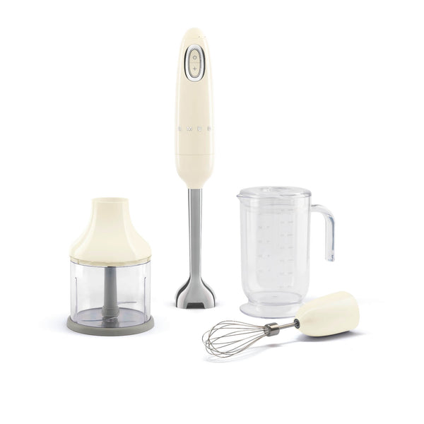 Smeg HBF03 50's Style 3-in-1 Hand Blender with Accessories - Cream