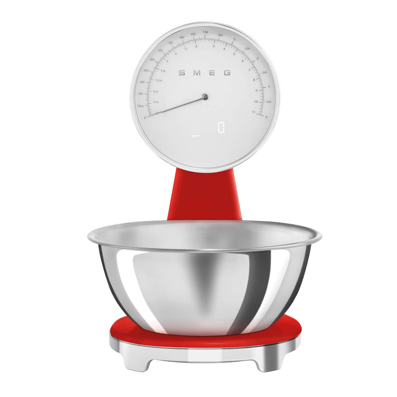 Smeg 50's Retro Style KSF01 Kitchen Scales - Red