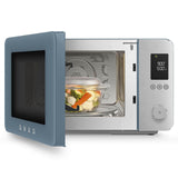Smeg MOC02SBMUK Microwave with Oven, Air Fry & Grill - Matte Storm Blue